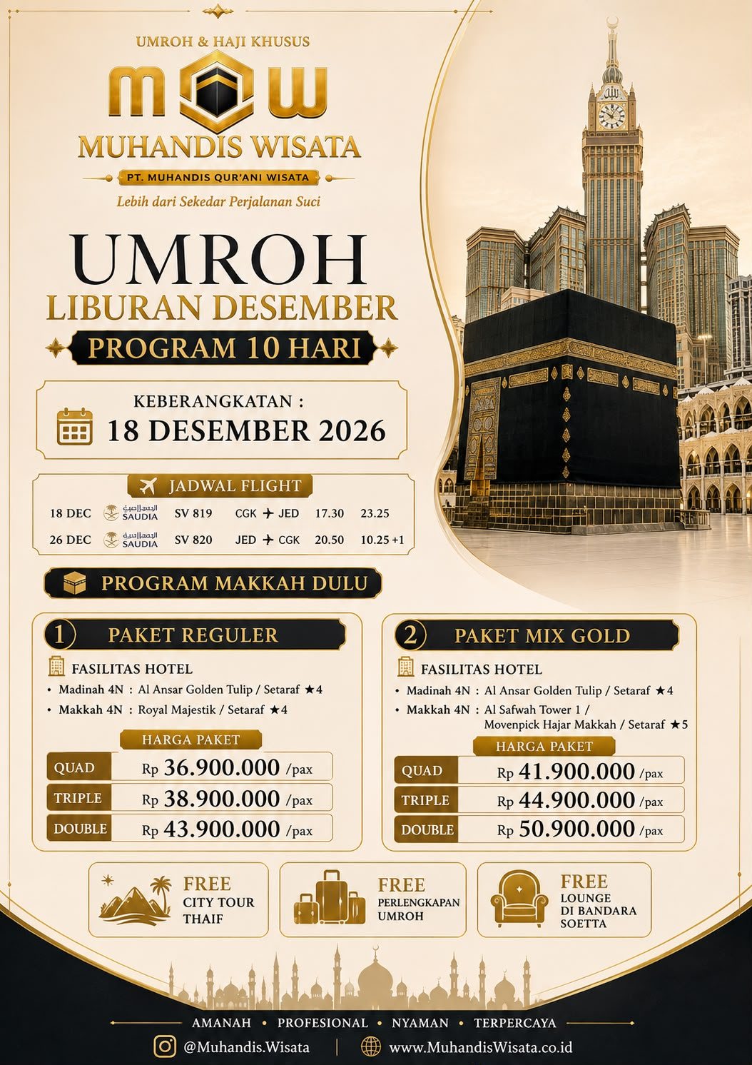 Umroh Liburan Desember – Program 10 Hari